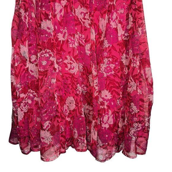 J.Peterman Sz 4 Silk Chiffon Floral Dress Feminine Cottagecore - Picture 15 of 15